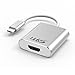 USB C To HDMI Adapter Aluminium Case,Avedio Links USB C(Type C) To HDMI Adapter Cable For MacBook,Chromebook Pixel,Samsung Galaxy S8/note8 More,Support 4K 30Hz 1080p @ 60Hz -Silver