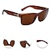 LianSan Designer Rectangle Oversized Women Men Sunglasses Glasses 0708(brown)