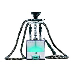 2 Hose Hookah Set with Travel Case Clean