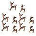 Flameer Miniature Garden Decor - 10 pcs Cute Deer Figurines Miniatures Fairy Garden Crafts Decoration Accessories
