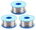 Foraineam Pack of 3 Rosin Core Solder Wire 63-37 Tin Lead for Electrical Soldering and DIY, 0.0315in / 0.8mm, 1.76oz / 50g