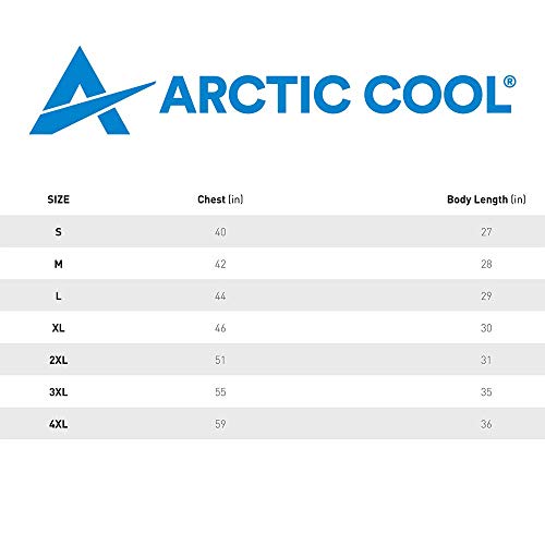 Arctic Cool Men’s VNeck Instant Cooling Moisture Wicking Performance