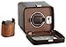 WOLF 4525-517 Brown Single Watch Rotator with Cover