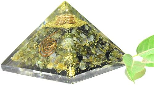 Orgonite Pyramid - Labradorite - 3 inch Natural Natural Healing Reiki Crystal Stone