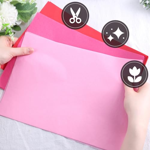 Shindel 330 Sheets Tissue Paper for Gift Bags, Red Tissue Paper Bulk 14 x 10 inch Gift Wrapping Paper for DIY Crafts Gift Box Wrapping