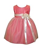 Sweet Kids Baby-girls Vintage Satin and Tulle Flower Dress
