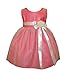 Sweet Kids Baby-girls Vintage Satin and Tulle Flower Dress