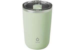 Self Stirring Cup,Electric Magnetic Stirring Cup,USB Rechargeable Shaker Cups,Suitable for hot Cocoa, Coffee, Lattes (Green)