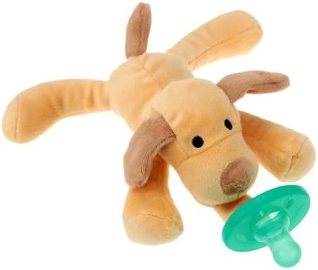 NEW Bippy Stuffed Animal Pacifier, Puppy - BPA Free - Great Baby Shower Gift Idea! 100% Satisfaction Guarantee