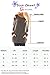 Womens Cotton Striped Casual Sweatshirt Long Sleeve Kangaroo Pocket Color Block Tunic Brown XL
