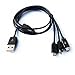 Multi Charging Cable, TechnicCo Premium Quality 3 in 1 Multi Charger Micro USB for for Android, Samsung, HTC, Nokia, Portable Charger, Power Bank, Smartphones, Tablets, PS4 and others, Data Cable