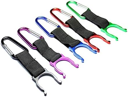 Amazon ペットボトルホルダー ボトルホルダー ボトルフック ５個セット カラビナ付き 5色 アウトドア 登山 キャンプ ハイキング 水分補給 ５個セット ランダム色 水筒 マグボトル用アクセサリー オンライン通販