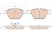 TRW Automotive TPC0918A Disc Brake Pad Set for BMW 328i: 2007-2013 and other applications Front