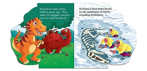 My First Shaped Board Book | Illustrated Dino - Animal Picture Book For Kids Age 2+ Board Book 3