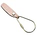 Rush Body Screw Lock Clip Large Brass Key Chain with Leather Holder