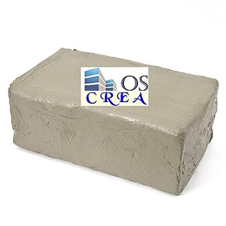 OSCrea Soft-Ton Weiss 5000gramm lufthärtend / brennbar 1000°C-1300°C, be Creative by