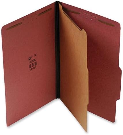 Selco Industries, Inc. Classification Folder,1 Divider,4 Fasteners,Legal,20/Bx,Rd