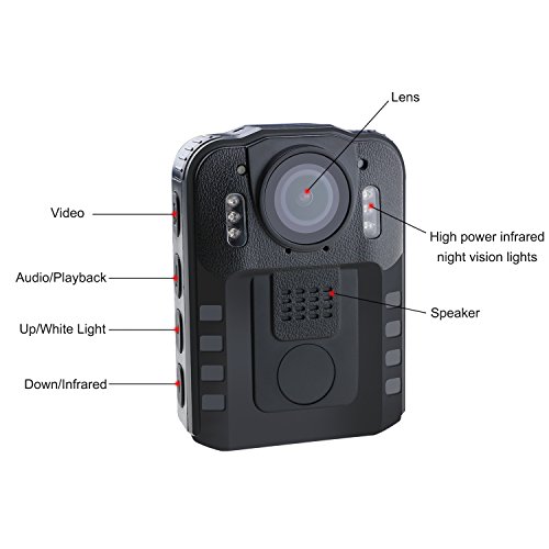 Wordcam-Portable-Video-Recorder-for-Police-Law-Enforcement-Night-Vision-Security-DVR-120-Degree-Lens-Waterproof-Body-Worn-camera-with-32-GB-External-Removable-Memory-Card-Black