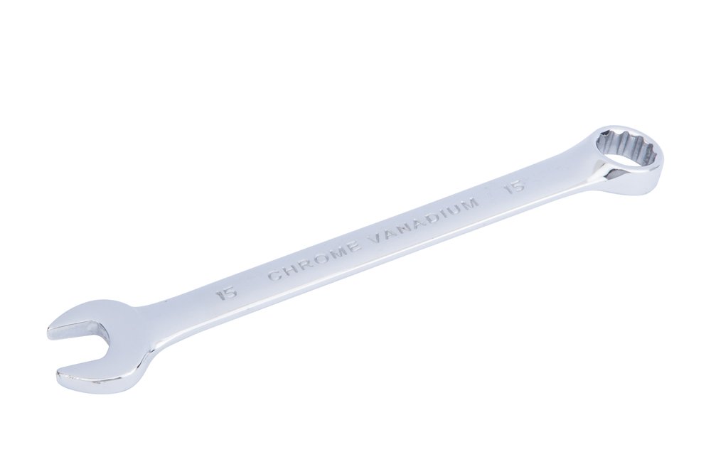 Blue Spot 05218 15 mm Fully Polished Chrome Vanadium Spanner
