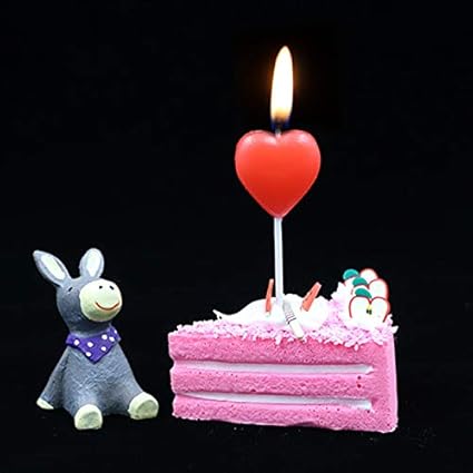 1 Bougie En Forme De Cœur Rouge Pour Gateau Fete Anniversaire Mariage Decoration De Maison Amazon Fr Cuisine Maison