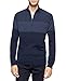 Calvin Klein Men's Raglan Color Block Quarter Zip Sweater