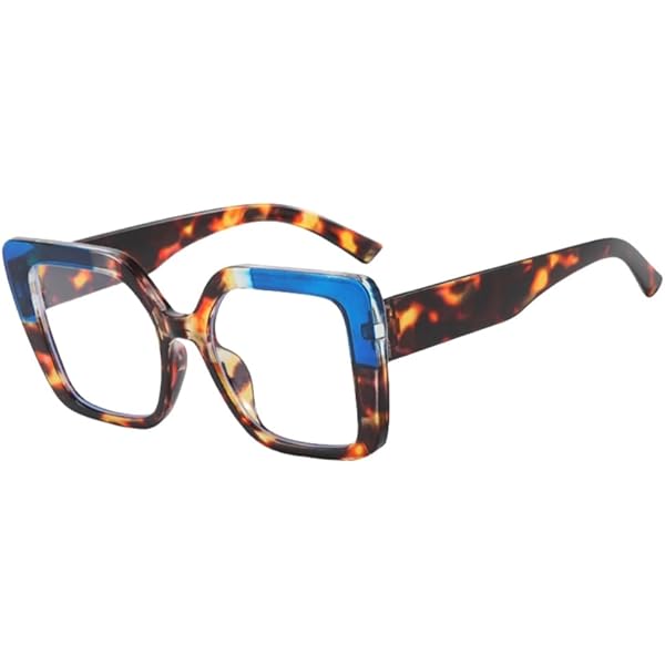 Square Blue Light Blocking Glasses - Thick Frame Computer Gaming Eyewear For Men & Women