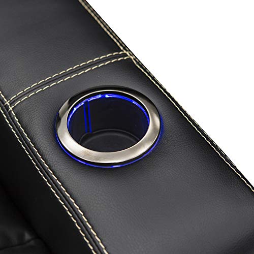 Seatcraft Dynasty Home Theater Seating Power Recline Leather Gel