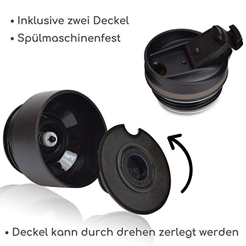 Milu-Thermobecher-Isolierbecher-Kaffeebecher-to-go-210ml-100-Auslaufsicher-Trinkbecher-aus-Edelstahl-Autobecher-doppelwand-Isolierung-Thermo-Becher-Travel-Mug-Braun