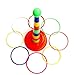 18 Inch Plastic Ring Toss Game – Mini Plastic Hoop Tossing Outdoor Games for Adults & Family, Indoor Sports Toys for Children, Yard Carnival for Kids, Target Rings for Christmas & Outside Lawn Party