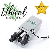 Ethical Empire | 3 STRAW PACK | Pack includes: Collapsible Straw + Stainless Steel Straw + Bamboo Straw + Straw Cleaner + Travel Pouch | Portable Straw, Reusable Straw Eco Friendly Enviroment Gift