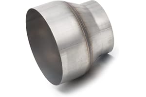 A-KARCK Exhaust Adapter Connector 3.5" OD to 5" OD, Exhaust Pipe Reducer 4" Overall Length 304 Stainless Steel