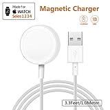 ATETION Watch Charger, iWatch Charger Charging Cable, Magnetic Wireless Portable Charger Pad 3.3 ft/1.0m Charging Cable Cord for iWatch Series 3 2 All 38mm 42mm iWatch