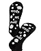 Baby Be Mine Labor and Delivery Non Skid Push Socks Maternity Pregnancy (6.10, Ready, Set Push - Black)