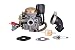 Hity Motor PD18J 18mm Carburetor for 4 Stroke GY6 49cc 50cc Chinese Scooter 139QMB Moped Engine for Taotao Kymco Scooter with Fuel Filter Spark Plug Intake Manifold and Adjusting Shims