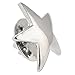 PinMart's Classic Shiny Silver Star Lapel Pin