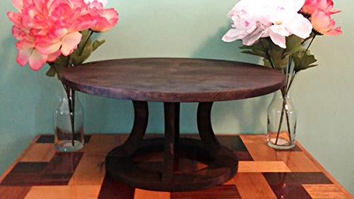 image for Mitten Made Woodcrafts, L.L.C Round Wood Wedding Cake Stand, Reclaimed