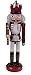 Clever Creations White King 10 Inch Traditional Wooden Nutcracker, Festive Christmas Décor for Shelves and Tables