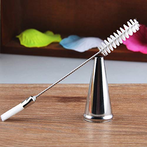 STORE-HOMER - 1pc 2 Heads Pastry Icing Piping Nozzle Teapot Cleaning Brushes Baby Milk Bottle Nipple Brush Kitchen Tool Helper Pastry Brush