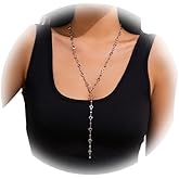 Rhinestone Heart Y Shape Necklace,Summer Beach Crystal Chest Body Chain Jewelry Bikini Long Heart Tassel Clavicle Chain Necklace for Women