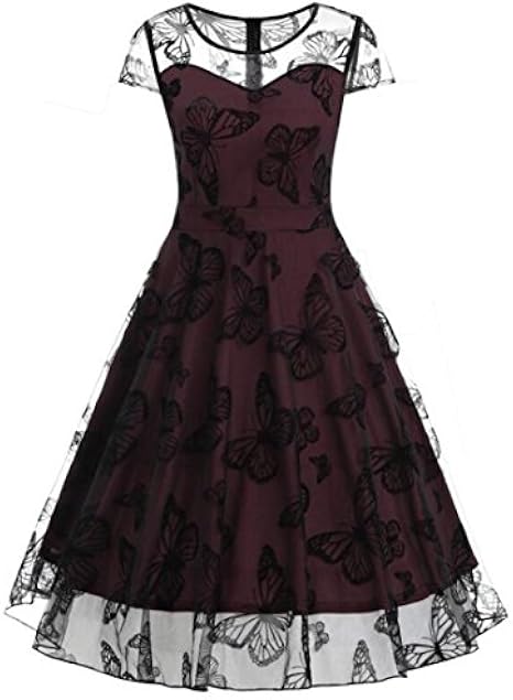 retro butterfly dress