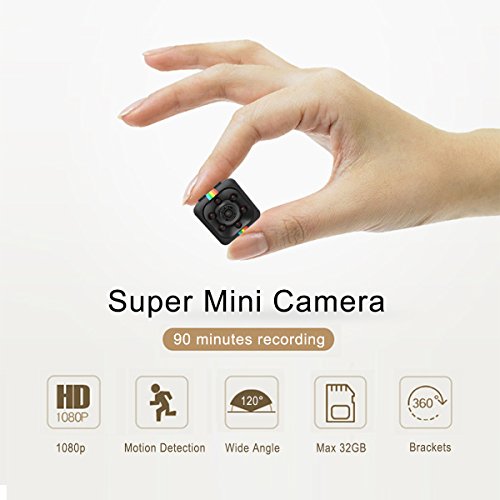 Portable Super Mini Camera, KAMRE 1080P/720P Small Body Cam with Night Vision and Motion Detection Indoor Security Camera and Outdoor Activities Recorder, A Perfect Gift