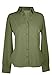 Tri-Mountain Womens Sateen Split-V Button-Down Top