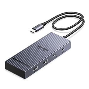 UGREEN 7 in 1 Revodok Pro USB C ドッキングステーション 2*HDMI出力 USB Cハブ 4K@60Hz HDMI 出力 2