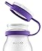 Ello Elsie BPA-Free Glass Water Bottle, 22 oz, Grape