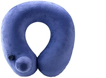 yoerm Inflatable Travel Pillow,Ultra Soft with Build-In Pump Press Neck Pillow for Airplane