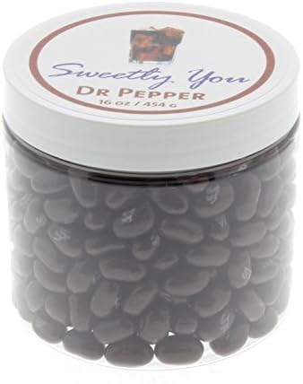Jelly Belly 1 LB (One Pound, 1 Pound) Bulk Jelly Beans in a resealable and reusable jar. Dr Pepper Flavored Beans.