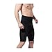 Ciel infini Men's Body Shaper Tummy Control Slimming Tight Hi waist Butt lift Stretch Shapewear Shorts,Black,X-Large