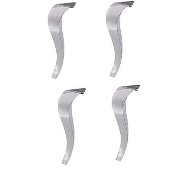 Furniture legs 4 * Edelstahl möbel Beine TV Schrank unterstützung Bein kabinett ersatz Beine Silber 35 cm