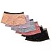 Alyce Athletics Women's Seamless Boyshort Sport Panty with Cut Out Design, Pack of 6