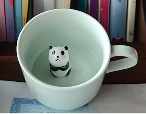 Funny Ceramic 3D Animal Mug Morning Coffee Tea Cup For Men And Women Diy For Decoration Novelty And Gift Frienship Friends 230ml (panda)
